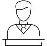 icon-in-person-notary Icon Person Black Simple