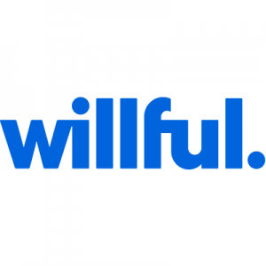 willful.co logo with white spacing